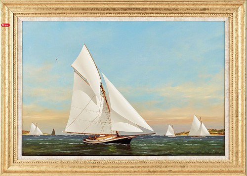 Inventory: Vernon Broe Yacht Racing off Cape Cod, Vernon Broe (American 1930-2011), oil on board $7,000