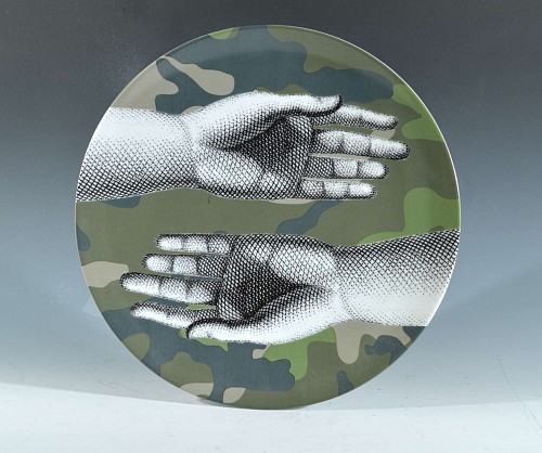 Piero Fornasetti Fornasetti  Valentino Limited Edition Objects Collection Plate, Special Limited Edition of 175,  Barnaba Fornasetti. 2014. SOLD •