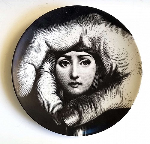 Inventory: Piero Fornasetti Fornasetti Tema E Variazioni Plate, Number 219, Based on The iconic image of Lina Cavalieri
Atelier Fornasetti SOLD &bull;