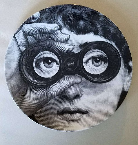 Inventory: Piero Fornasetti Fornasetti Tema E Variazioni Plate,  Number 286, Based on the iconic image of Lina Cavalieri. Atelier Fornasetti. SOLD &bull;