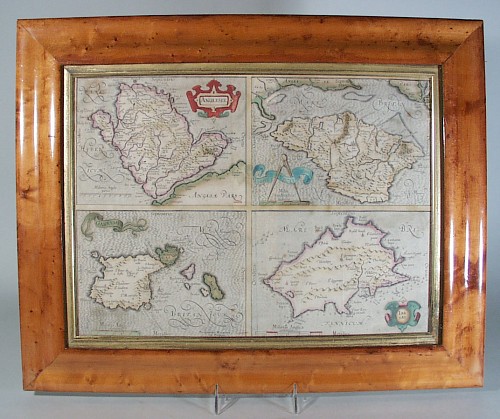 An Antique coloured print of a Map of Four British Isles by Mercatorem, Circa 1685 SOLD •