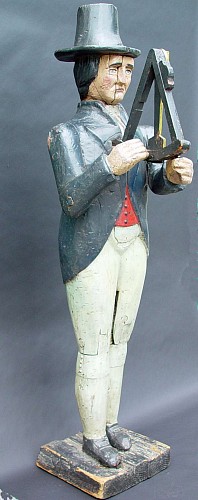 Inventory: A Folk Art Wood Shop Sign Figure of A Sailor,19th century. SOLD &bull;
