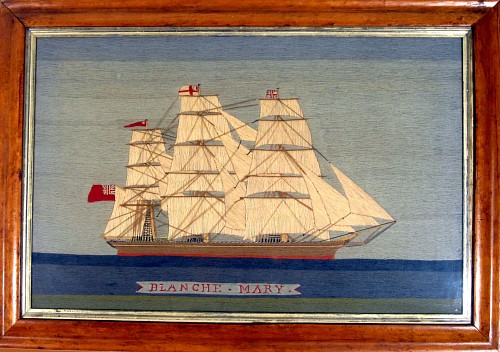 A Sailor's Woolie of the Blanche Mary, Cirtca 1880 SOLD •