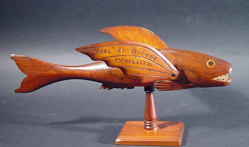 A Pitcairn Island Flying Fish made by Gifford Christian, Circa 1930's. SOLD •