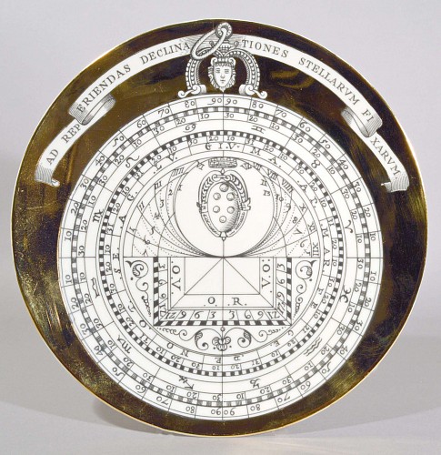 Inventory: A Piero Fornasetti Astrolabe Plate, Dated 1966 SOLD &bull;