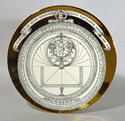 A Piero Fornasetti Astrolabe Plate, Dated 1967. SOLD •