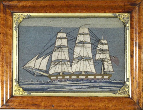 An English Sailor's Woolwork, Circa 1865. SOLD •