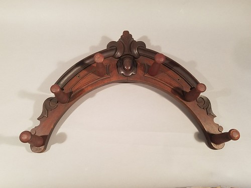 Victorian Wood Horse Tack Rack, late 19th Century, SOLD •
