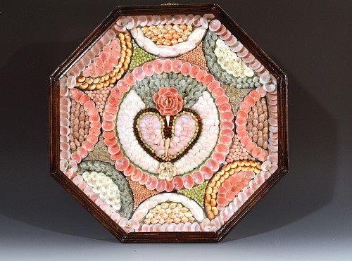 Inventory: Sailor&#039;s Valentine Large Sailor's Valentine with Heart, Circa 1875 SOLD &bull;