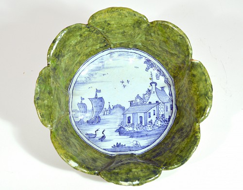 Dutch Delft Dutch Delft Savoy Cabbage Tromp L'oeil Bowl, 1755-65 $8,500