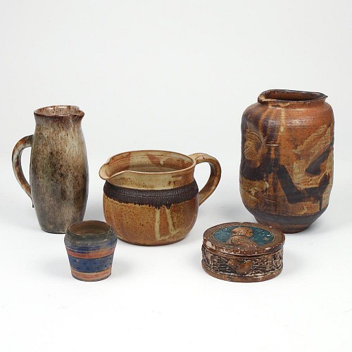 Group of Continentall Art Pottery, 20th Century