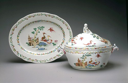 Inventory: Doccia Porcelain Italian Faience Soup Tureen, Cover & Stand, Doccia, 1775 SOLD •