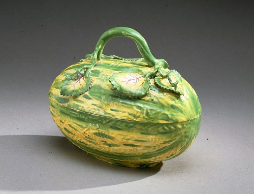 Inventory: English porcelain melon tureen SOLD •