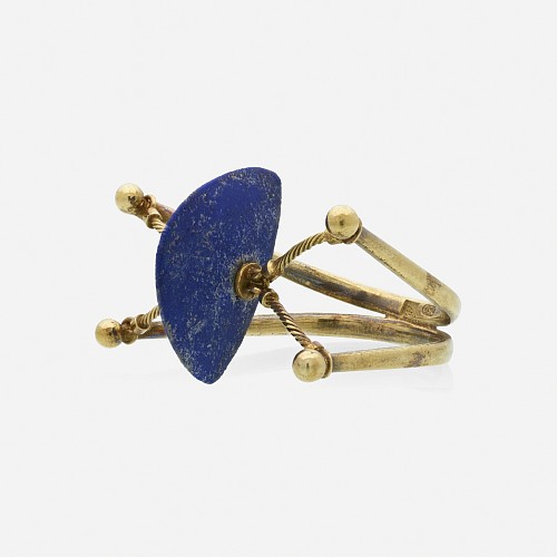 Inventory: Jewelry Harold O'Connor Lapis Lazuli & Gold Ring SOLD •