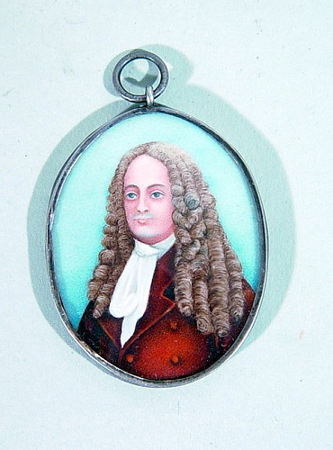 Portrait Miniature Irish Portrait Miniature of Colonel Hugh Willoughby, Montgomery, 1800 SOLD •