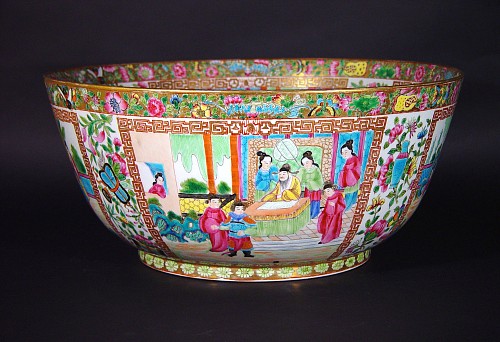 Inventory: Edme Samson et Cie, Paris, Rose Canton Porcelain Punch Bowl, Edme Samson et Cie, Paris, Circa 1880 $9,500
