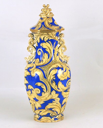Ashworth English Ironstone Vase & Cover, Morley Ashworth, Circa 1855-62 $3,750