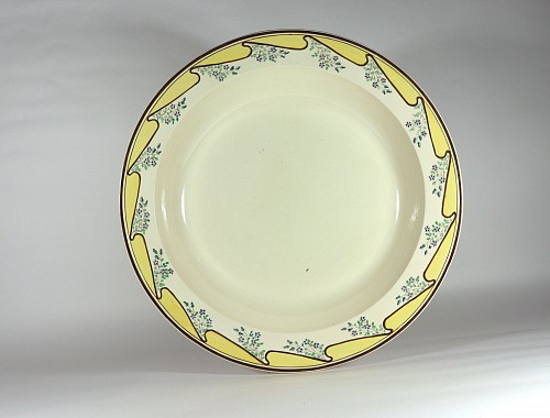 Creamware Pottery Massive English Creamware Pottery Yellow & Botanical Basin, Shorthose & Heath $2,250
