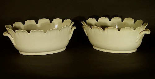 Creamware Pottery Creamware Pottery Monteiths, 1775-90 SOLD •