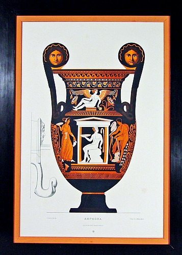 Albert Genick German Lithograph of An Ancient Greek Vase, Circa 1883 $2,500