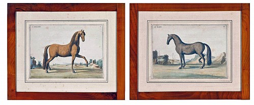 Baron D'Eisenberg Prints of Horses from L'art de monter a cheval: ou Description du manÃ©ge moderne, dans sa perfection by Baron D'Eisenberg, Published in 1747 $3,000