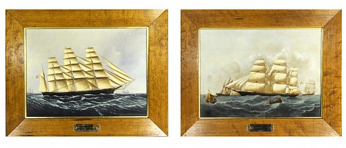 Wedgwood Porcelain Wedgwood Porcelain Plaques of Ships- The Clipper Ship, Great Republic & Clipper Ship Hurricane, 1976 - 1981 $3,000