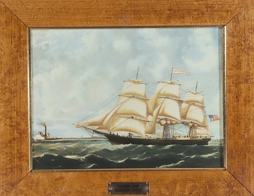 Wedgwood Pottery Wedgwood Porcelain Plaque of The Clipper Ship, Golden West, 1976 - 1981 $950