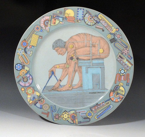 Rosenthal Eduardo Paolozzi Rosenthal Studio-linie Porcelain Plate-""After Newton"", 1980 $600