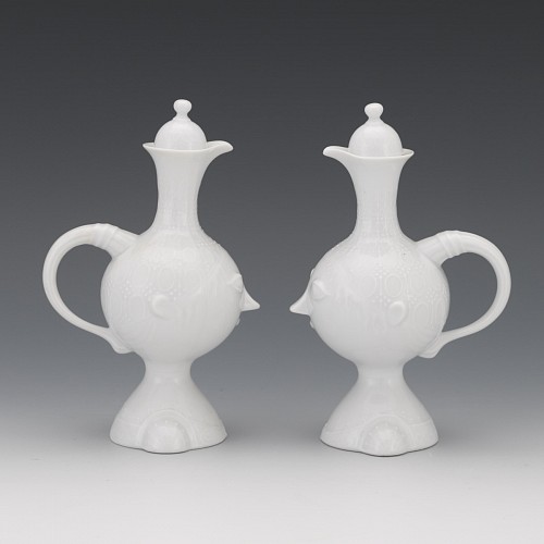 Bjorn Wiinblad Rosenthal Wiinblad Vintage Porcelain Olive Oil/Vinegar Cruet Set, 1960s-70s $250