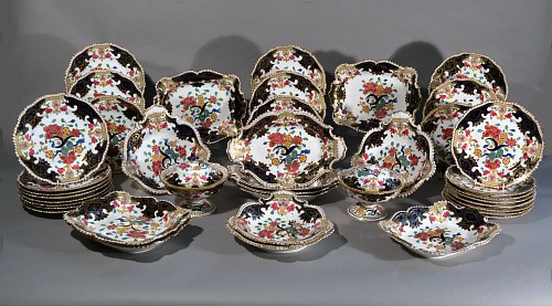 Coalport Factory Antique Regency Porcelain Dessert Service, John Rose,  Coalport Factory, Circa 1820-35 $45,000