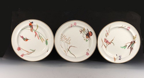 Creamware Pottery Wedgwood Creamware Hummingbird Butterfly & Flowers Pattern, No. 7961, 1868 $1,250