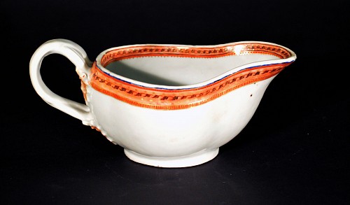 Inventory: Chinese Export Porcelain Chinese Export Porcelain American Market Orange Sauce Boat, Circa 1780 $125