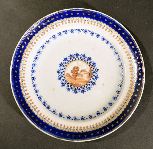 Inventory: Chinese Export Porcelain American Market Chinese Export Porcelain Plate, Circa 1785 $500