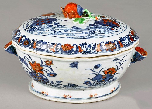 Chinese Export Porcelain Chinese Export Porcelain Imari Soup Tureen and Cover, 1770 $5,000
