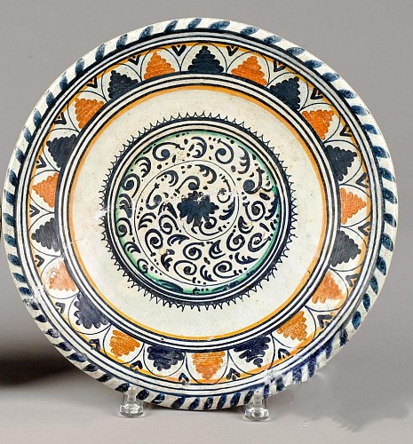 Dutch Delft Dutch Majolica Dish, 17th century