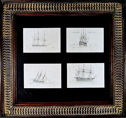 Inventory: George Bryant Campion Royal Navy Ship Pencil Drawings by George Bryant Campion, 1830 $1,500