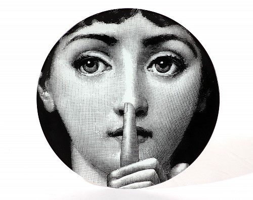 Inventory: Piero Fornasetti Fornasetti Themes & Variations Plate #334, Atelier Fornasetti. The Quiet, 2000-2010 $785