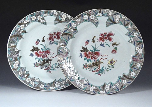 Inventory: Chinese Export Porcelain Chinese Export Famille Rose Porcelain Dishes, Circa 1730-35 $5,500