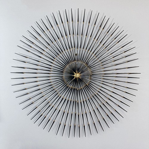 Mid-century Modern Ron Schmidt Vintage Sculptural Brazed Starburst, 1960s $2,900