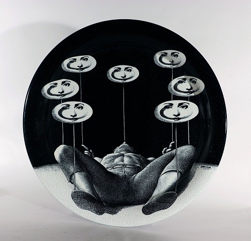 Inventory: Mid-century Modern Fornasetti Tray-Juggler with Spinning Plates, Atelier Fornasetti, 2017 $1,650