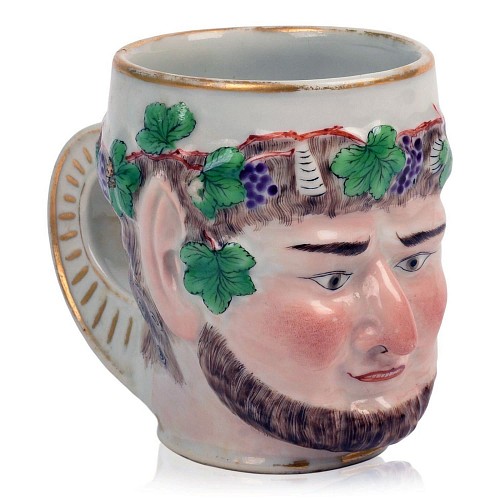 Inventory: Chinese Export Porcelain Chinese Export Porcelain Bacchus Mug After Derby Porcelain, 1785 $2,500