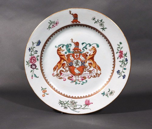 Chinese Export Porcelain Chinese Export Armorial Porcelain Plate, Arms of Stepney with Lloyd in Pretence, 1745-50 $2,500