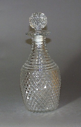 British Glass English Regency Cut Glass Decanter and Stopper, Circa 1820 $450