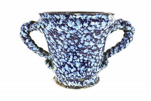 Inventory: Nevers Faience French 17th Century Nevers 'Bleu Persan' Faience Jardiniere with à la bougie decoration
, Circa 1660-80 $12,500