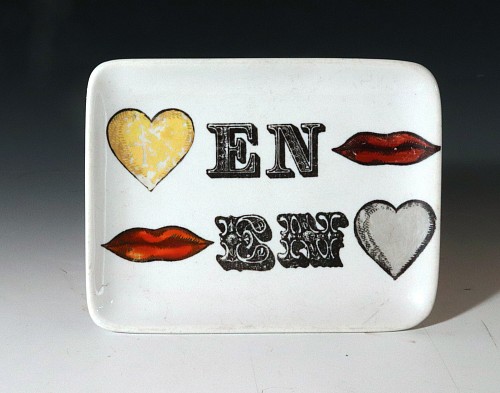 Piero Fornasetti Piero Fornasetti Pin Tray or Ashtray, 1950s-60s SOLD •