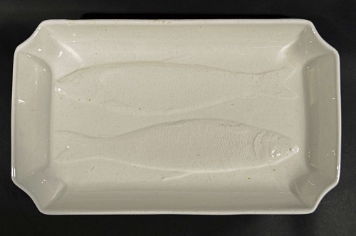 Creamware Pottery 18th Century English Wedgwood Creamware Double Sardine Dish, 1785-1800 $1,250