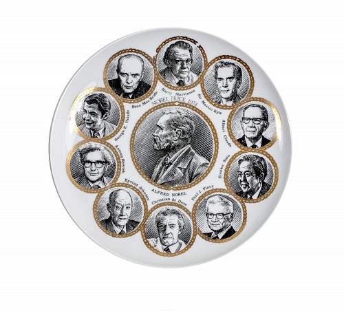 Piero Fornasetti Piero Fornasetti Porcelain Nobel Peace Prize Plate, 1974 $350