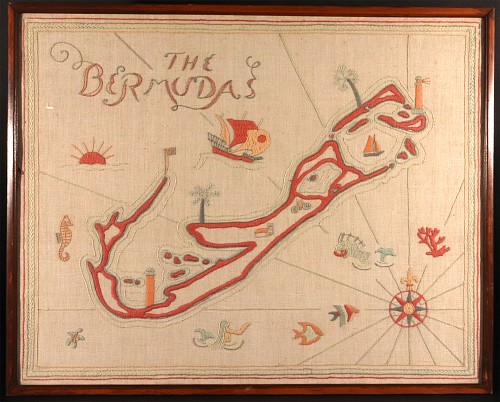 Vintage Embroidered May of The Bermudas, 1930s $950