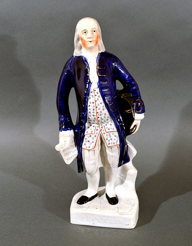 Staffordshire Staffordshire Pottery Benjamin Franklin, 1860 $850