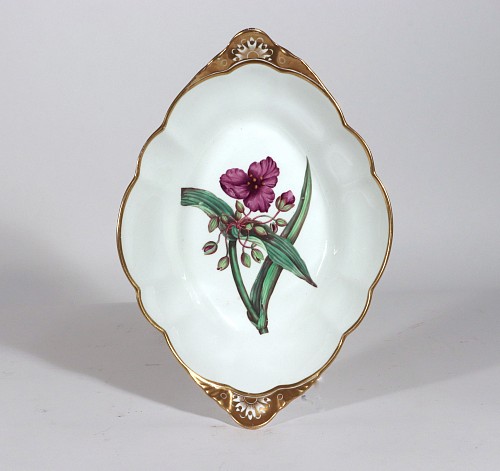 Inventory: Spode Factory Spode Porcelain Botanical Specimen Dish with a Spiderwort Plant after William Curtis, 1810-20 $1,500